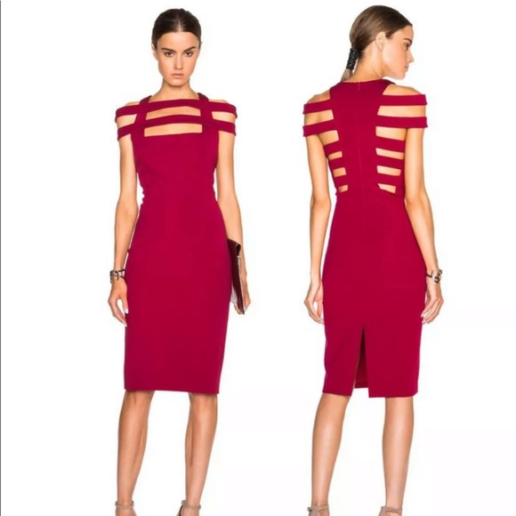 cushnie et ochs red dress